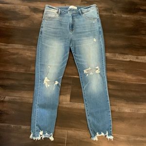 Abercrombie High Rise Super Skinny Ankle Jeans